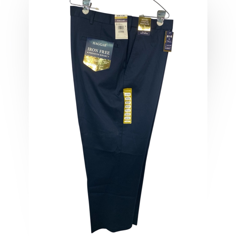 Haggar (NWT) Classic Fit Dark Blue Dress Pants Men’s 46x29